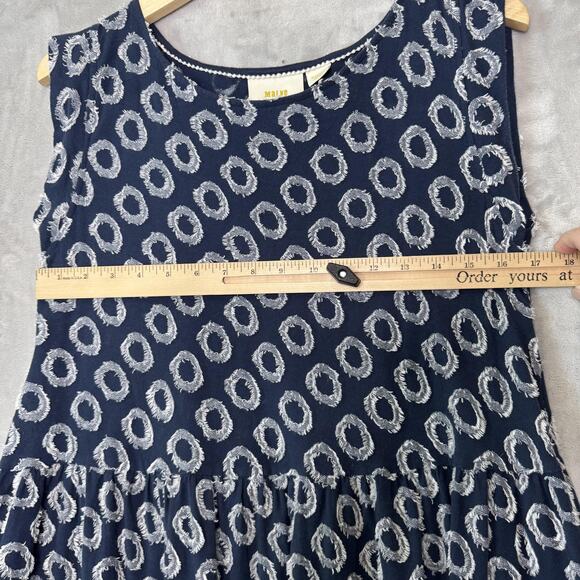 Maeve Dress Womens Medium Liseanne Textured Circle Sleeveless Anthropologie Boho - Picture 8 of 11